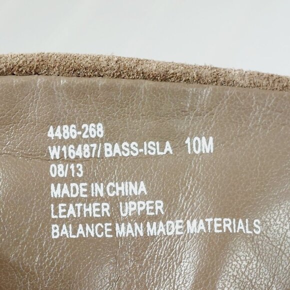 G.H. Bass & Co. Tan Leather Wedge Boots H566 - Picture 9 of 11